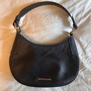 Michael Kors Black Leather Shoulder Bag